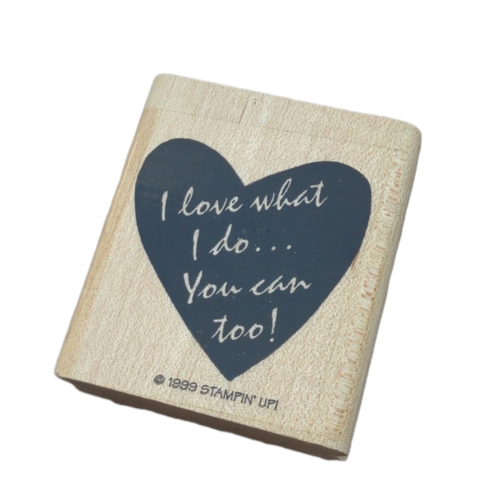 1999 stampin' up wooden rubber Sand by love what I do you can too
